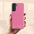 Custom Name Cute Chic Vertical Stripes Galaxy Case